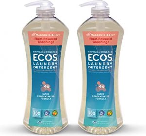 Earth Friendly Products Ecos 4X Ultra Concentrated Liquid Laundry Detergent