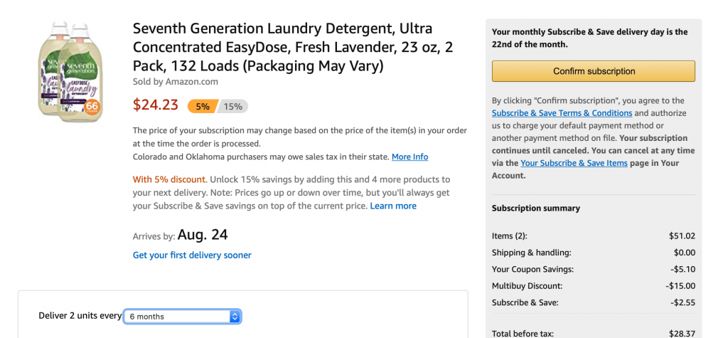 seventh generation laundry