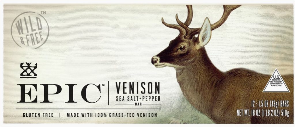 EPIC Venison Sea Salt & Pepper Bars