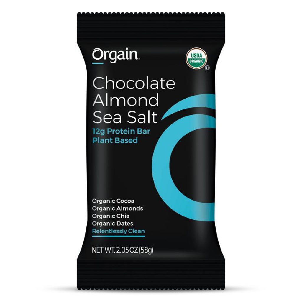 Orgain Organic Simple Chocolate Almond Sea Salt Protein Bars