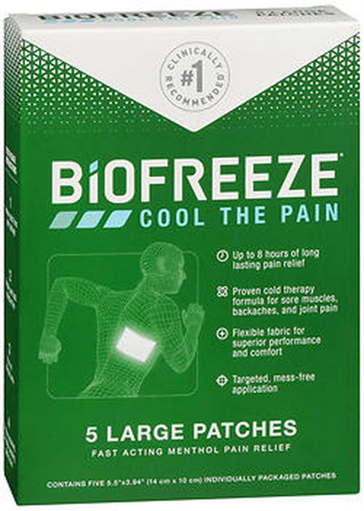 Biofreeze Pain Relief Patch, Large, 10 Patches, for $12.96