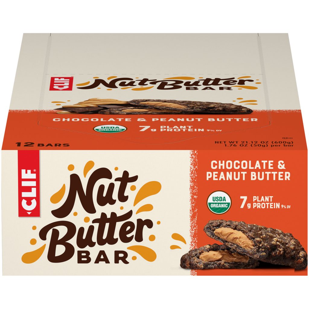 CLIF Nut Butter Bar - Organic Snack Bars - Chocolate Peanut Butter