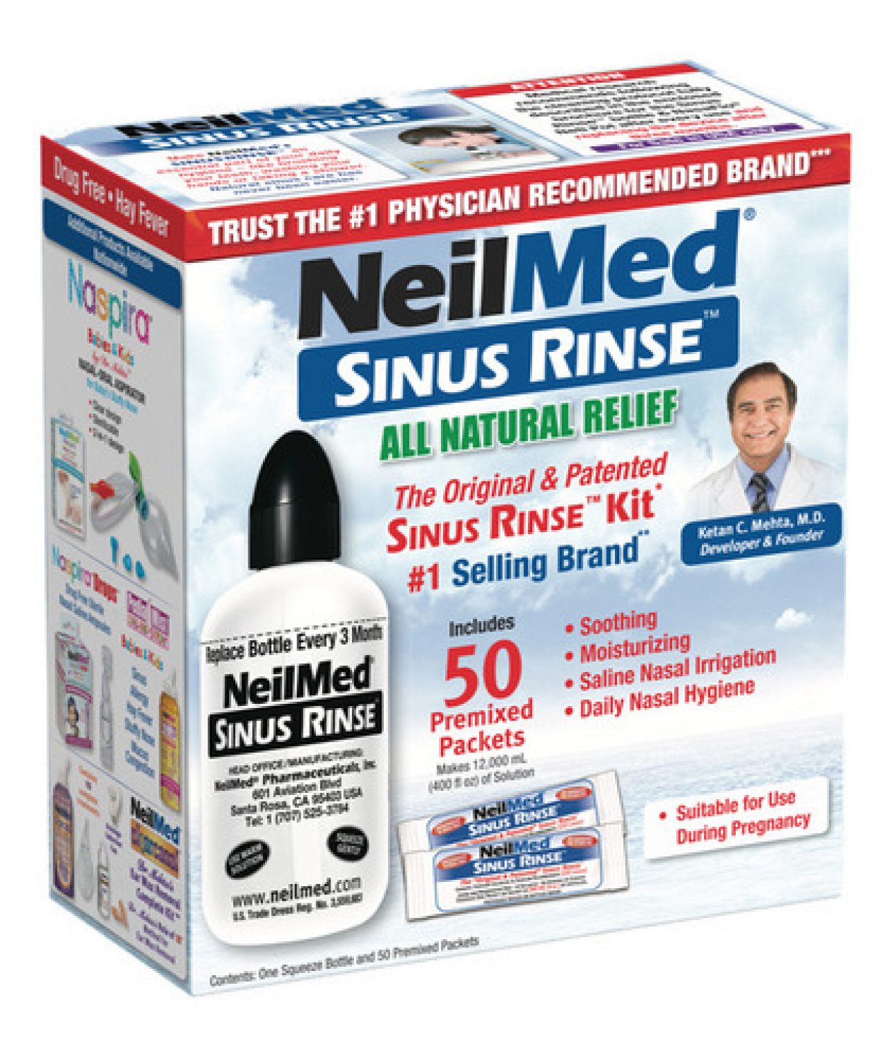 Neilmed Sinus Rinse Kit With 50 Packets For $6.99 - Natural & Organic Deals