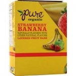 Pure Organic Strawberry Banana Layered Fruit Bar Pack of 20 for $9.97