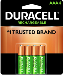 Duracell Rechargeable AAA Batteries, 4 Pack, for $4.15-$4.63