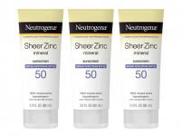Neutrogena Sheer Zinc Oxide Dry-Touch Sunscreen SPF 50, 3 oz, Pack of 3, for $10.97