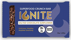 Ignite Superfood Salted Chocolate Sunflower Protein Crunch Bars, 6 Count, for $8.99