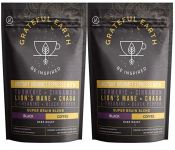 Grateful Earth: Super Brain Blend Instant Gourmet Espresso with Lion’s Mane, Chaga, Turmeric, Black Pepper, 40 Servings, for $15.19