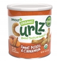 Sprout Organic Curlz Toddler Snacks, Sweet Potato & Cinnamon, 1.48 Ounce (6 Count) Canister