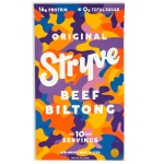 Stryve Biltong, Beef Jerky without the Junky. 16g Protein, Sugar Free, No Carbs, Gluten Free, No Nitrates, No MSG, No Preservatives. Keto and Paleo Friendly. Original, 10oz for $13.62
