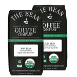 The Bean Coffee Company Organic Kopi Bean (Sumatra Mandheling), Medium Dark Roast, 16-Ounce Bags (Pack of 2) for $9.31