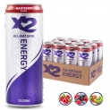 X2 All Natural Healthy Energy Drink, Raspberry, Pack of 12, $12.37-$13.12